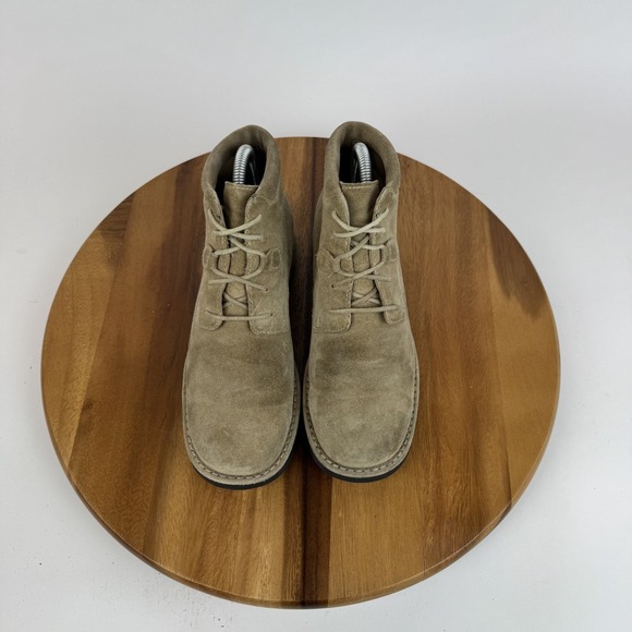 Womens Cole Haan Country Tan Suede Waterproof Lace Up Booties Boots Size 7.5 B - Picture 5 of 9